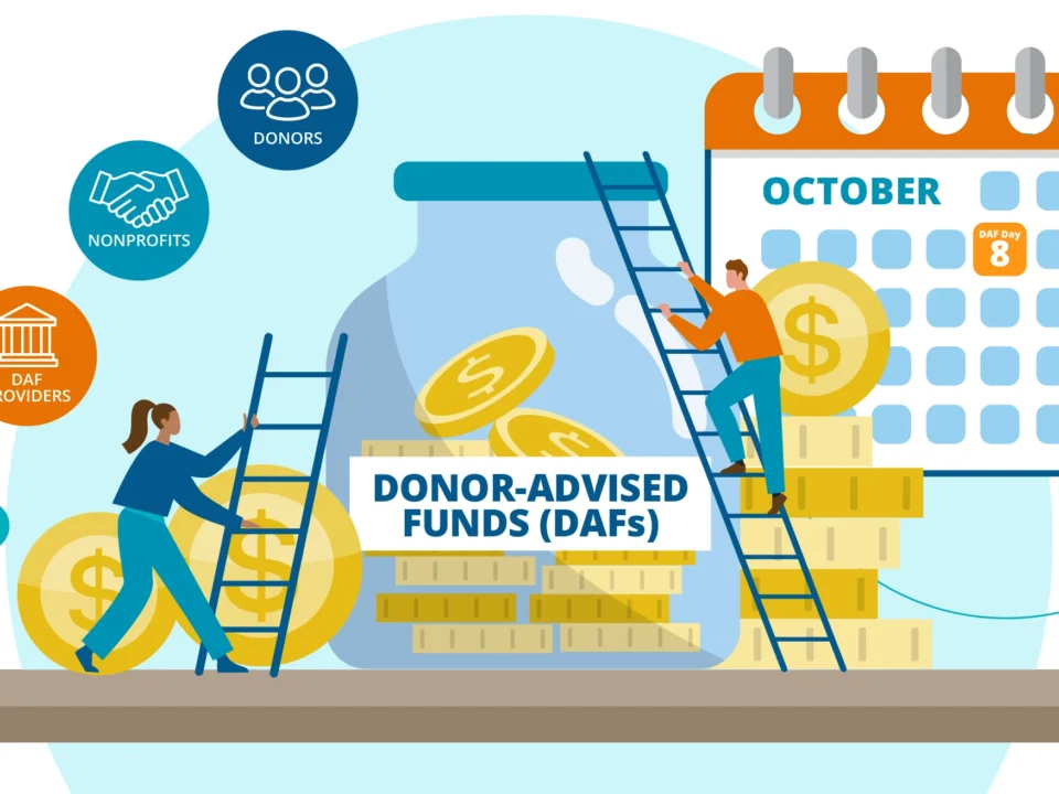 Illlustration depicting donor-advised funds and DAF Day 2026